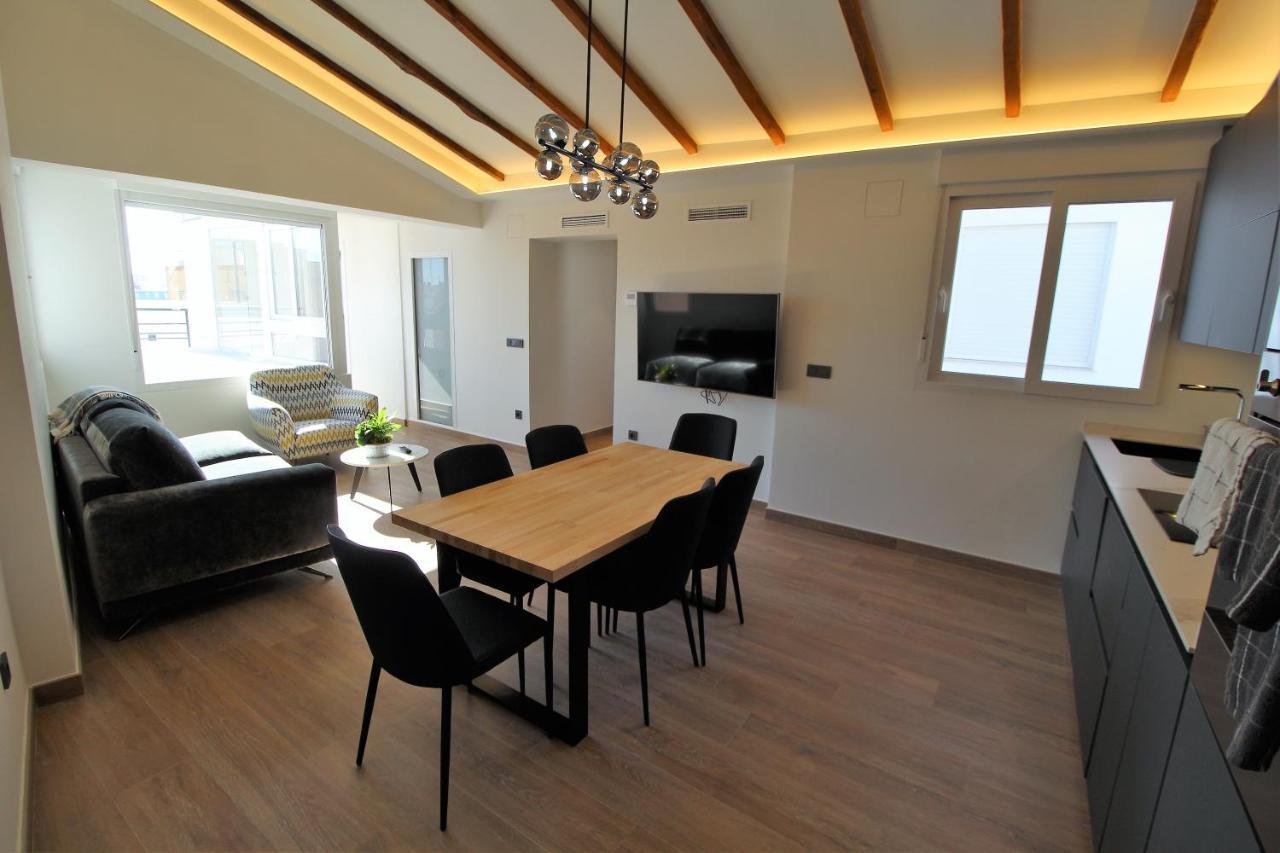 Apartmán Atico Loft De Lujo Con Terraza Espectacular Y Vista A Los 2 Castillos Alicante Exteriér fotografie
